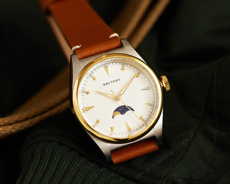 Baltany Retro Quartz Moonphase Unisex Watch S4042AB