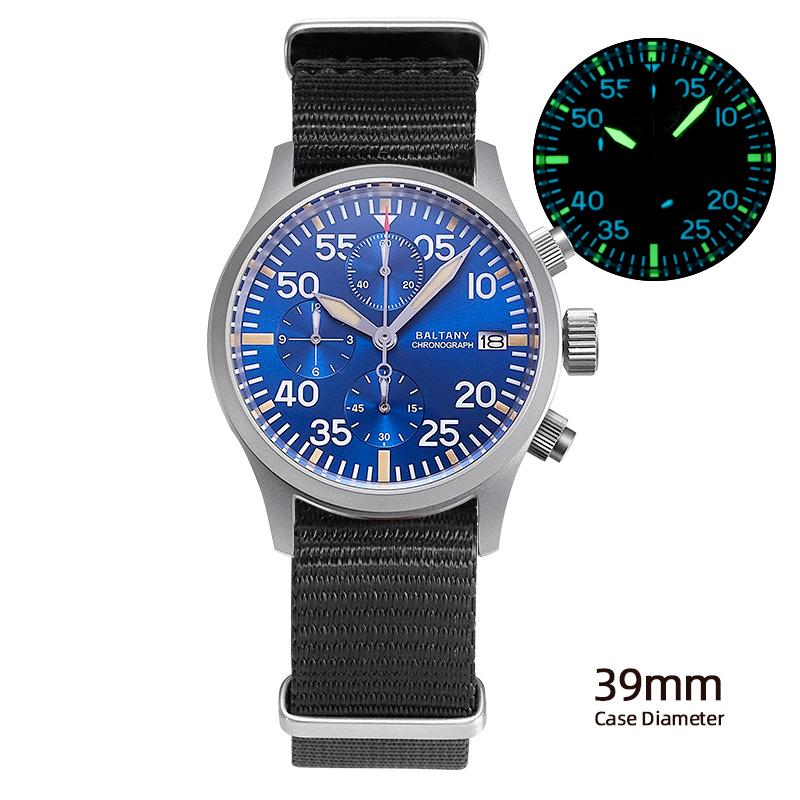 Retro Military Baltany Quartz Chrono Watches S5045